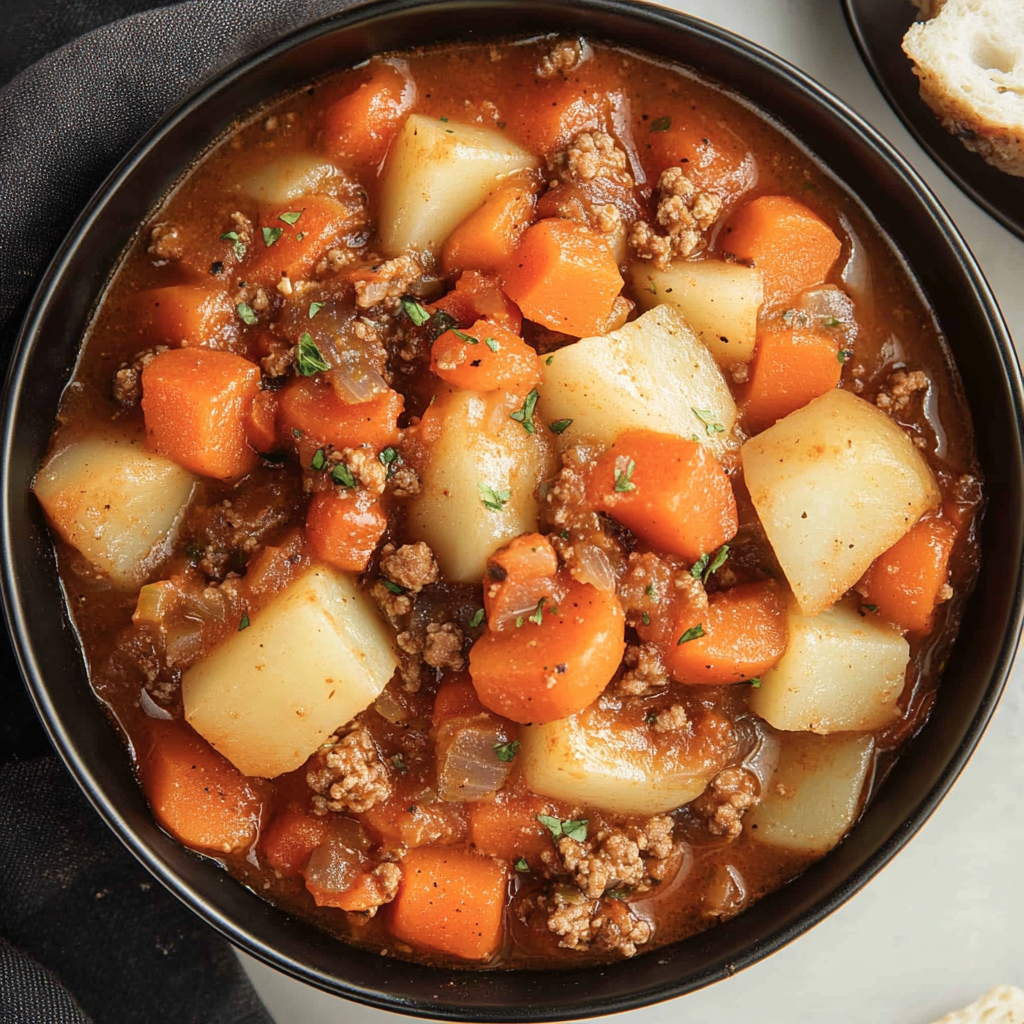 Slow Cooker Poor Man’s Stew recipe