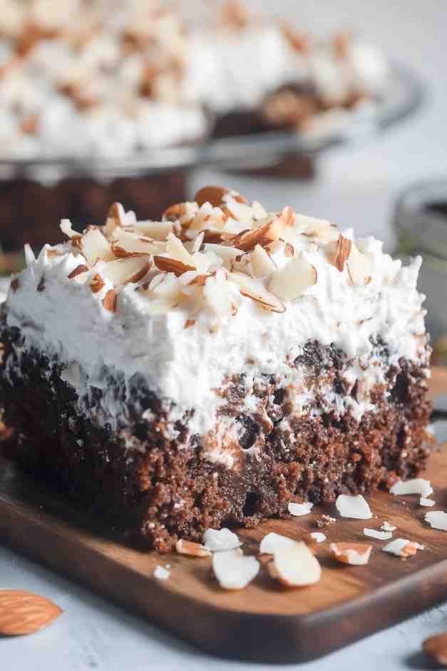 Almond Joy Poke Cake