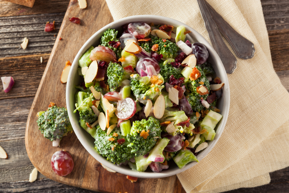 Broccoli Salad with Grapes