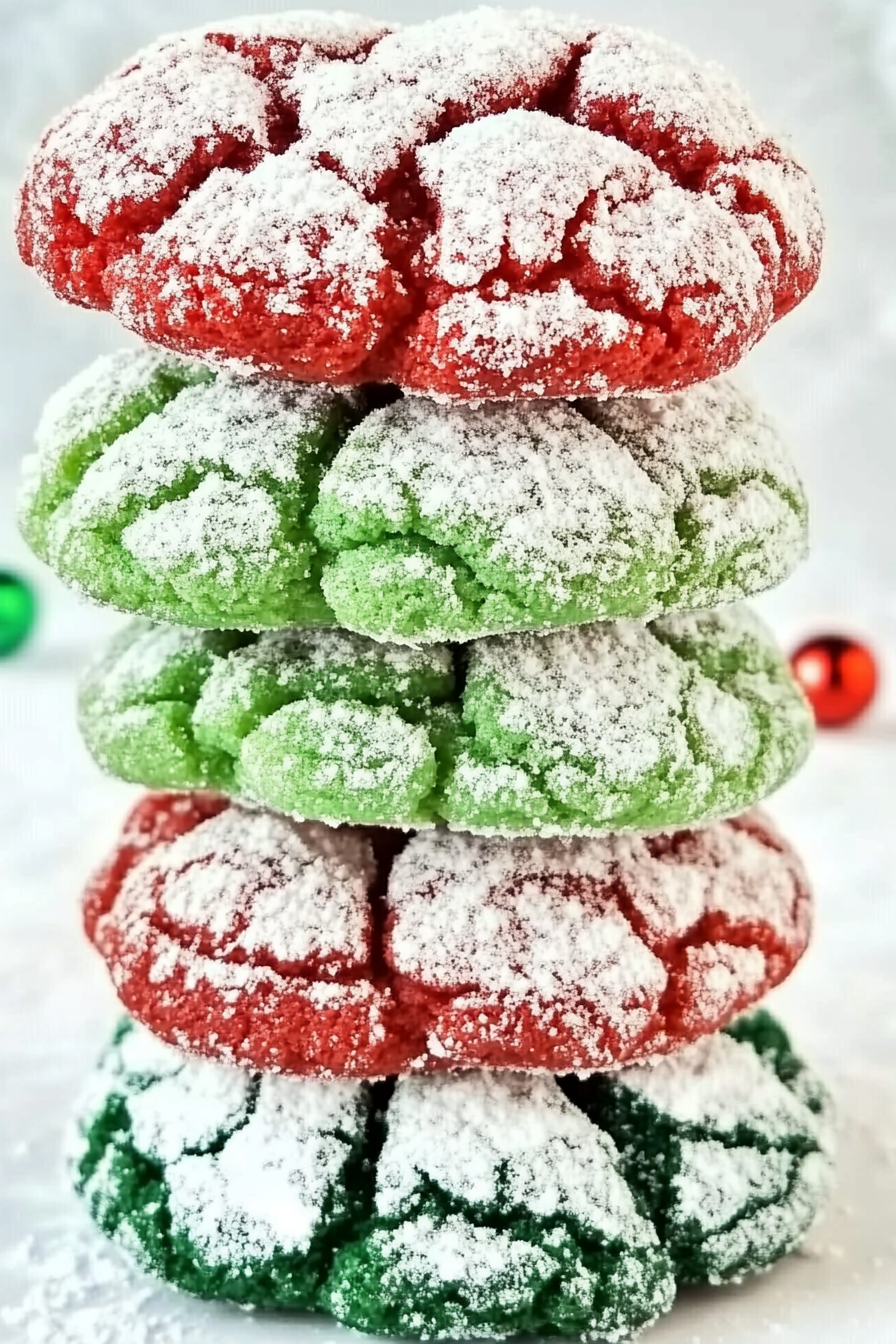 Easy Christmas Crinkle Cookies