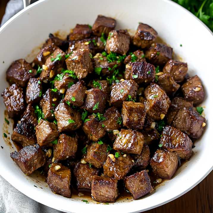 Garlic butter steak bites