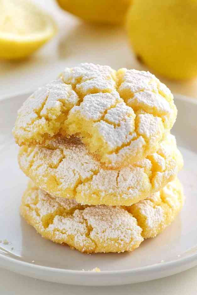 Lemon Crinkle Cookies