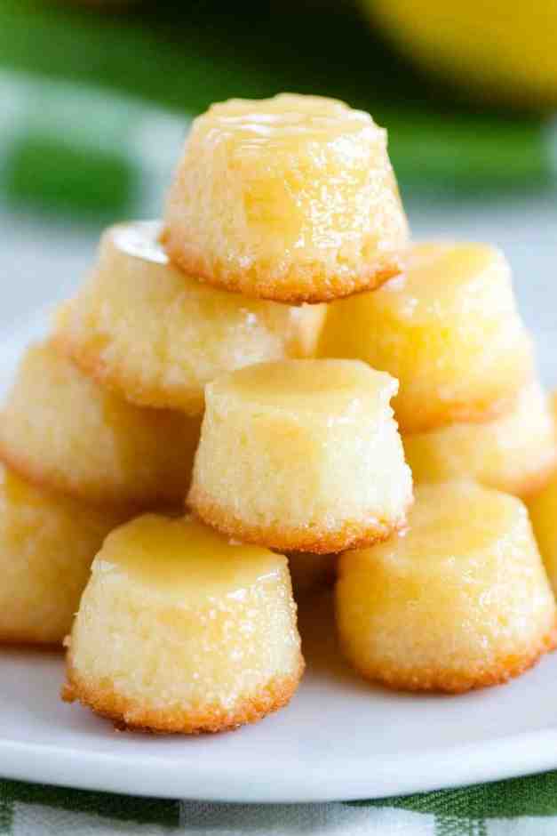 MINI LEMON DROP CAKES RECIPE