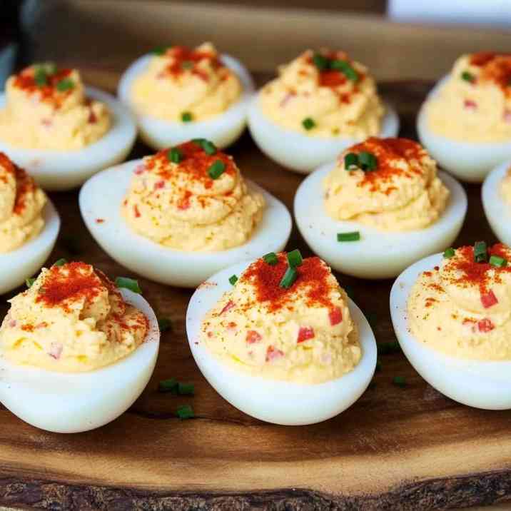 Pimento cheese deviled eggs