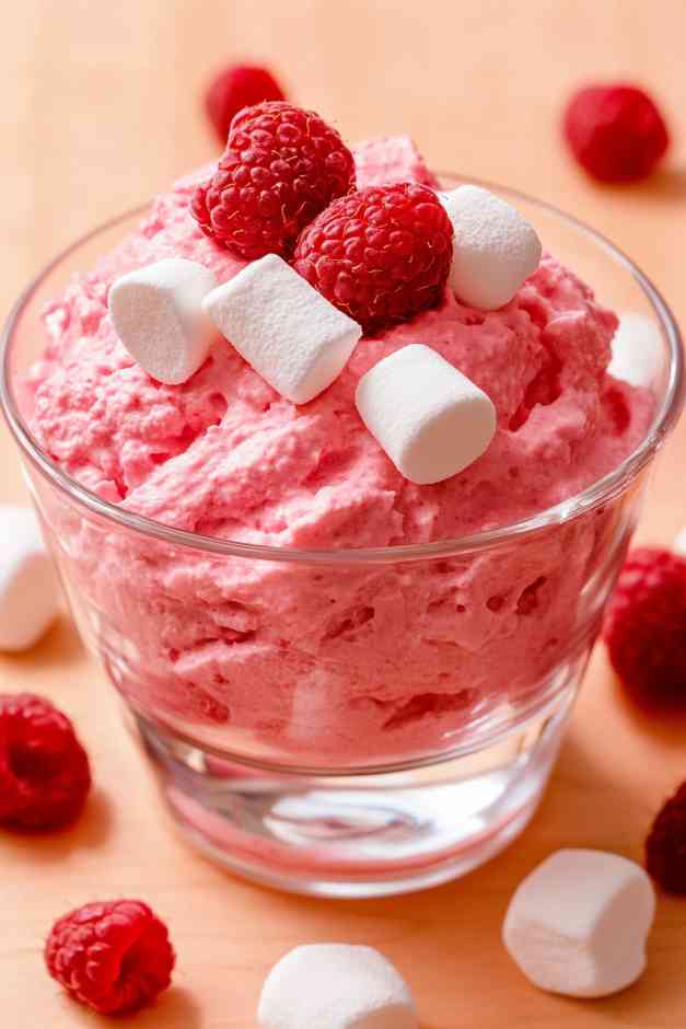 Raspberry Fluff Salad