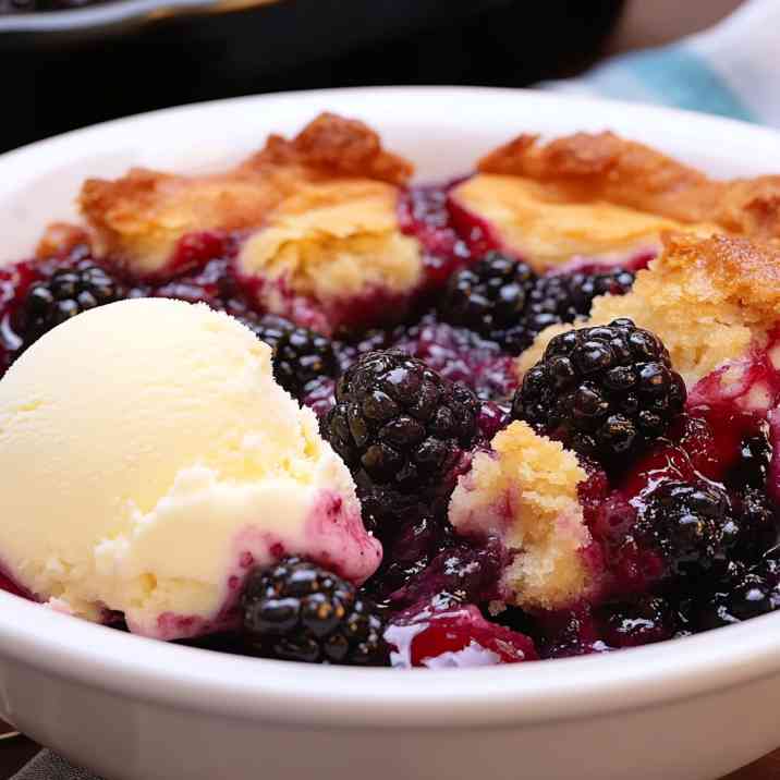 Southern blackberry cobbler