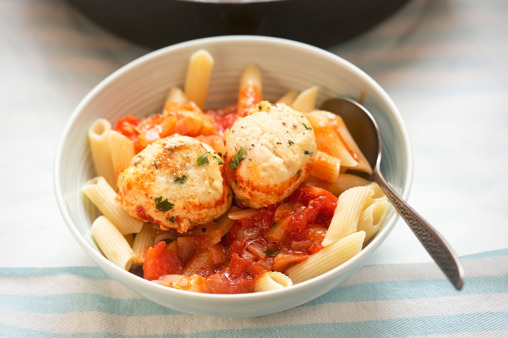 Baked Chicken and Ricotta Meatballs