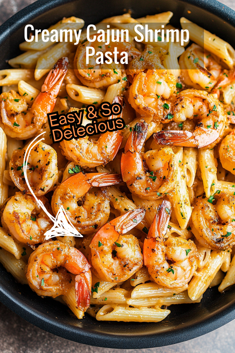 Creamy Cajun Shrimp Pasta Dinner Recipe