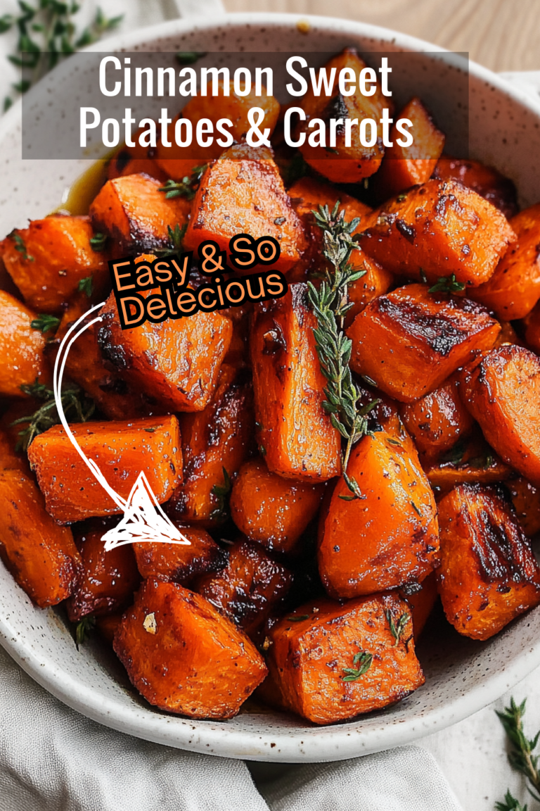 Sweet Potatoes and Carrots with Cinnamon Touch