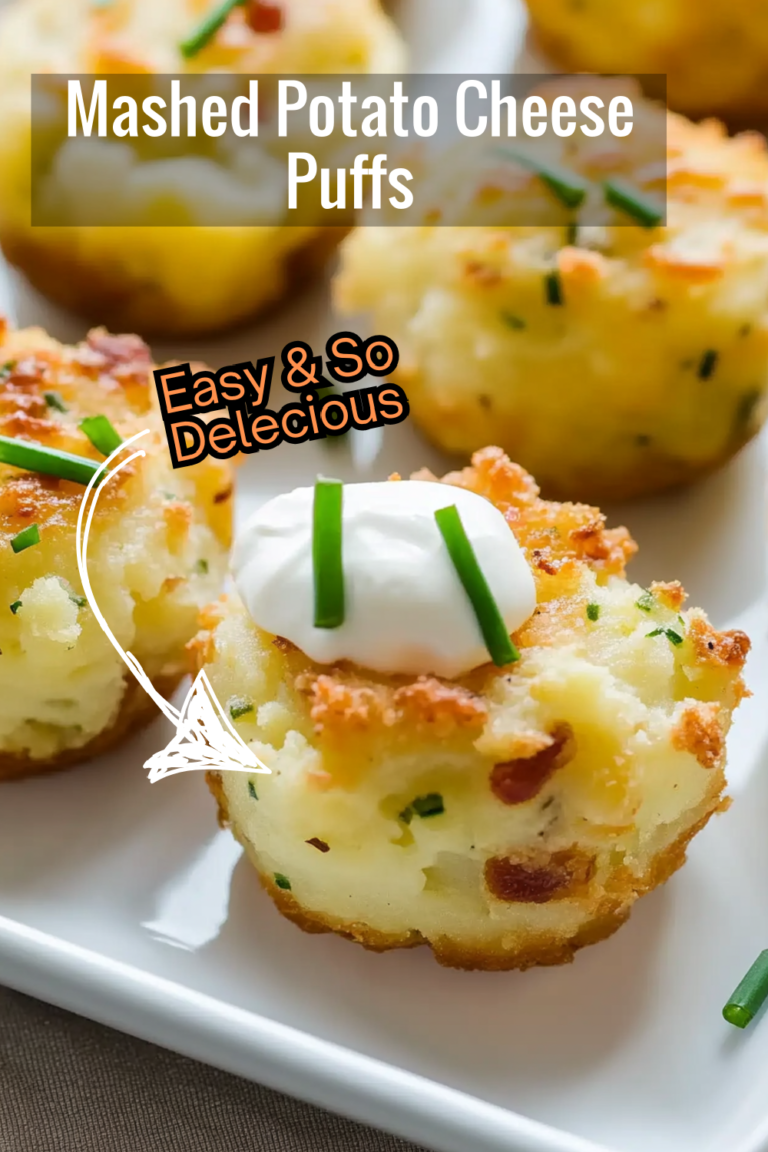 Baked Mashed Potato Cheese Puffs