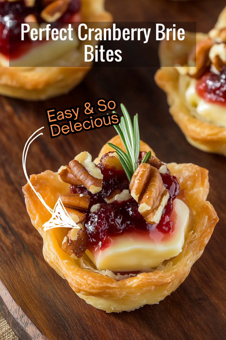 Perfect Cranberry Brie Bites