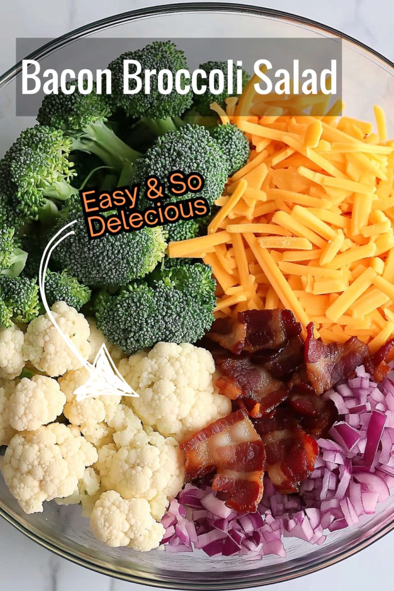 Bacon Broccoli Cauliflower Salad Fun Twist