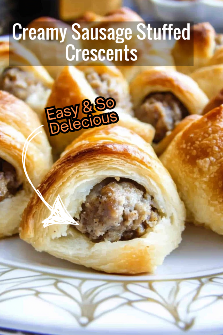 Creamy Sausage Stuffed Crescents