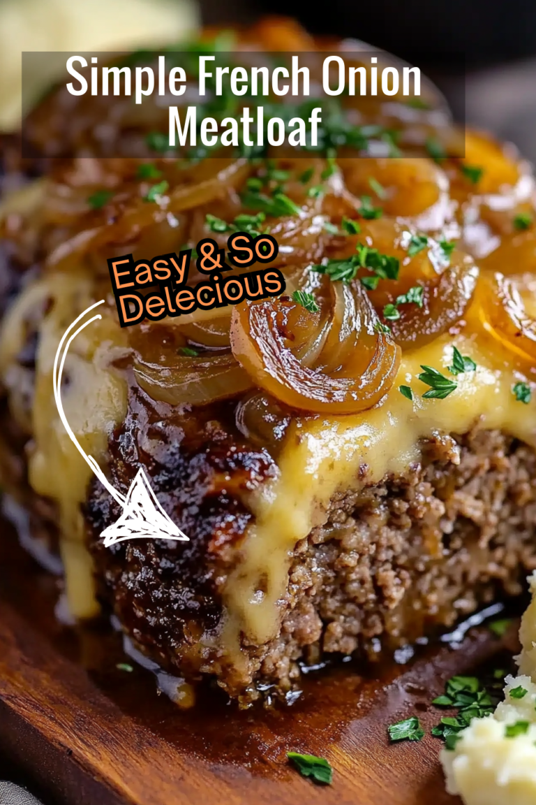 Simple French Onion Meatloaf for Dinner