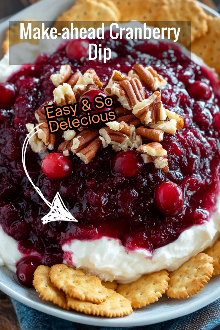 Make-ahead Cranberry Cream Cheese Dip