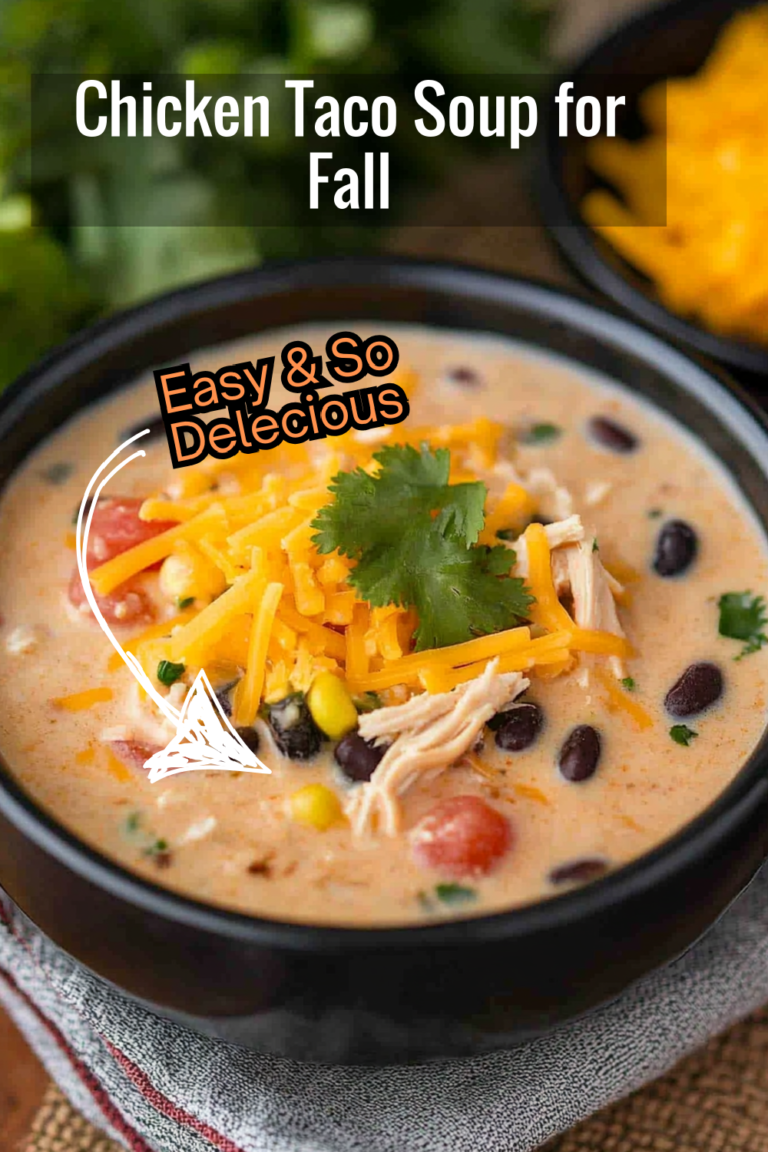 Chicken Taco Soup for Fall Nights