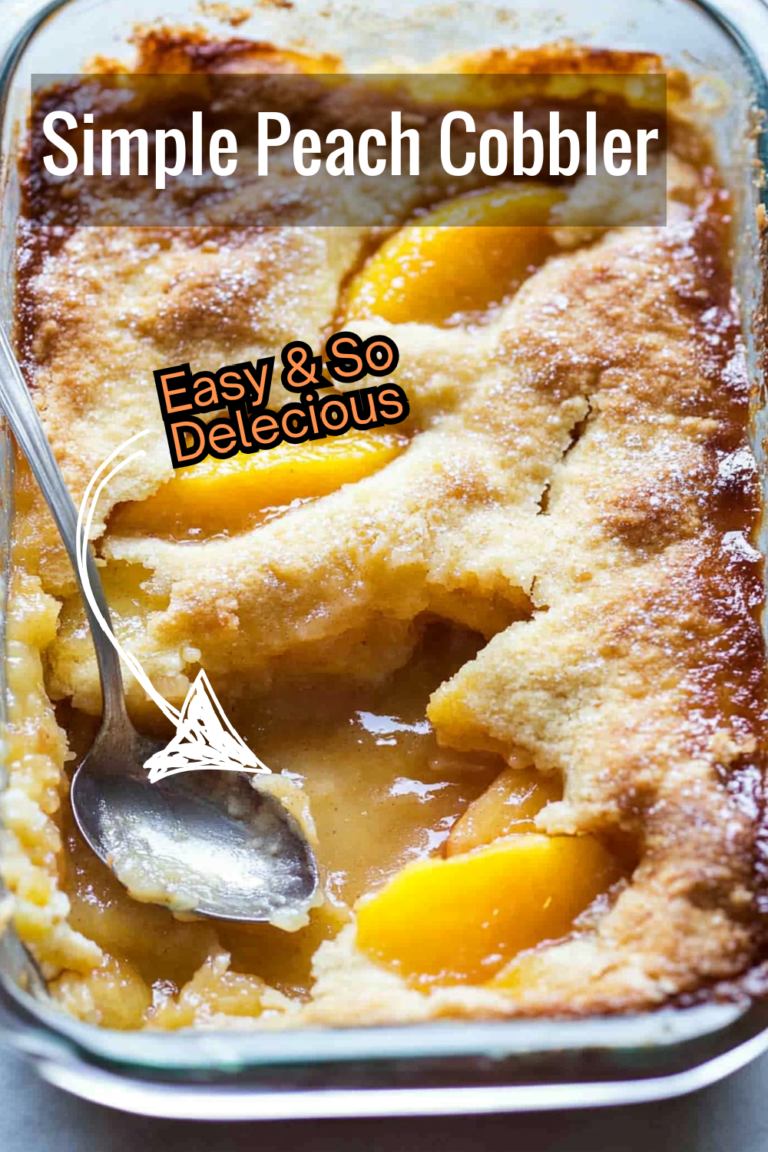 Simple Peach Cobbler Recipe