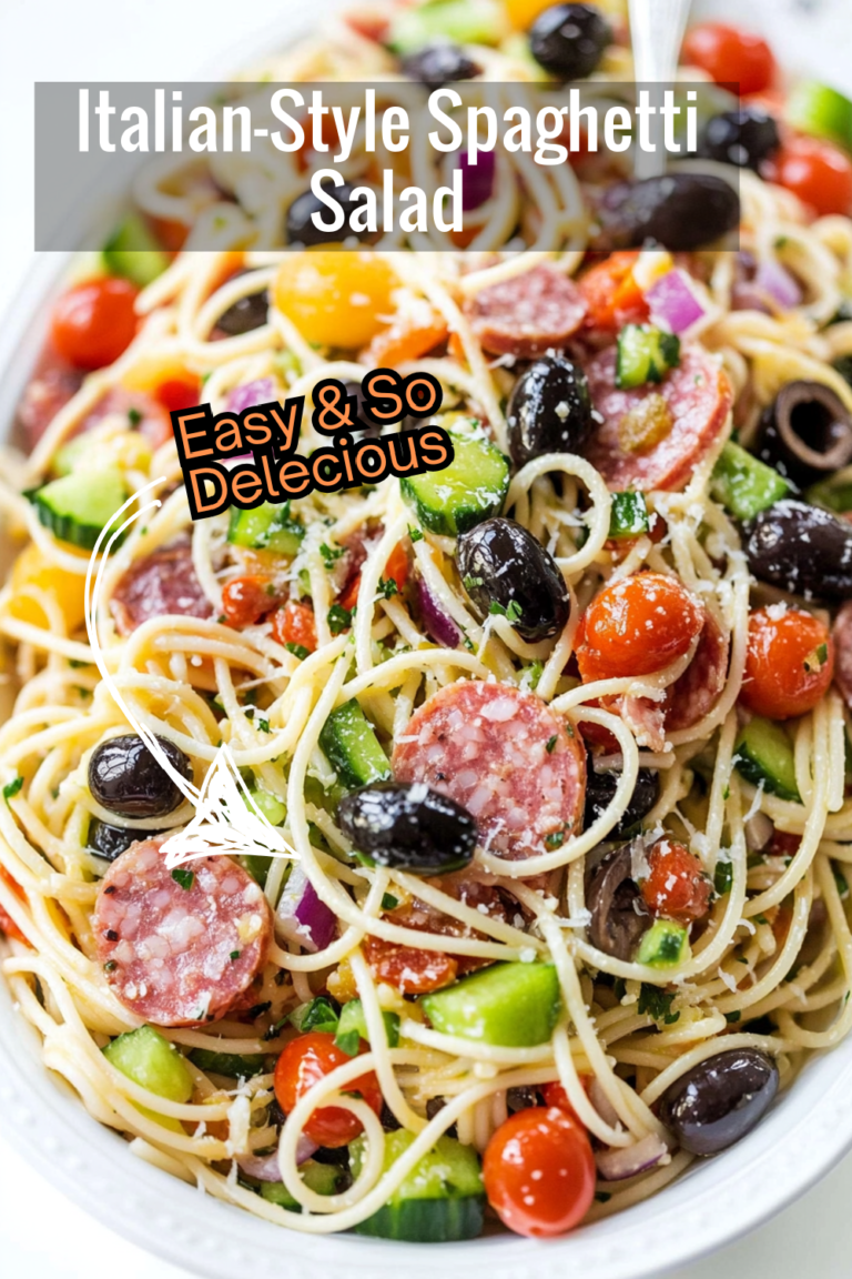 Italian-Style Spaghetti Salad with Veggies