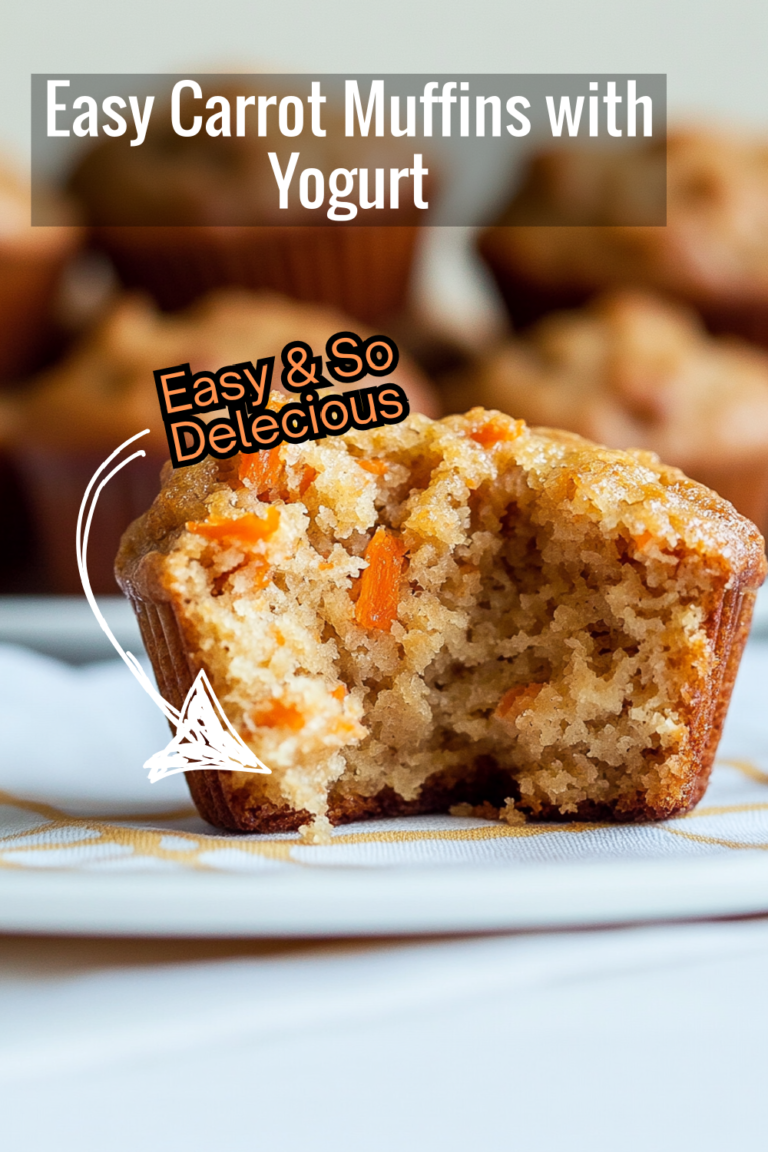 Easy Carrot Muffins with Yogurt Frosting