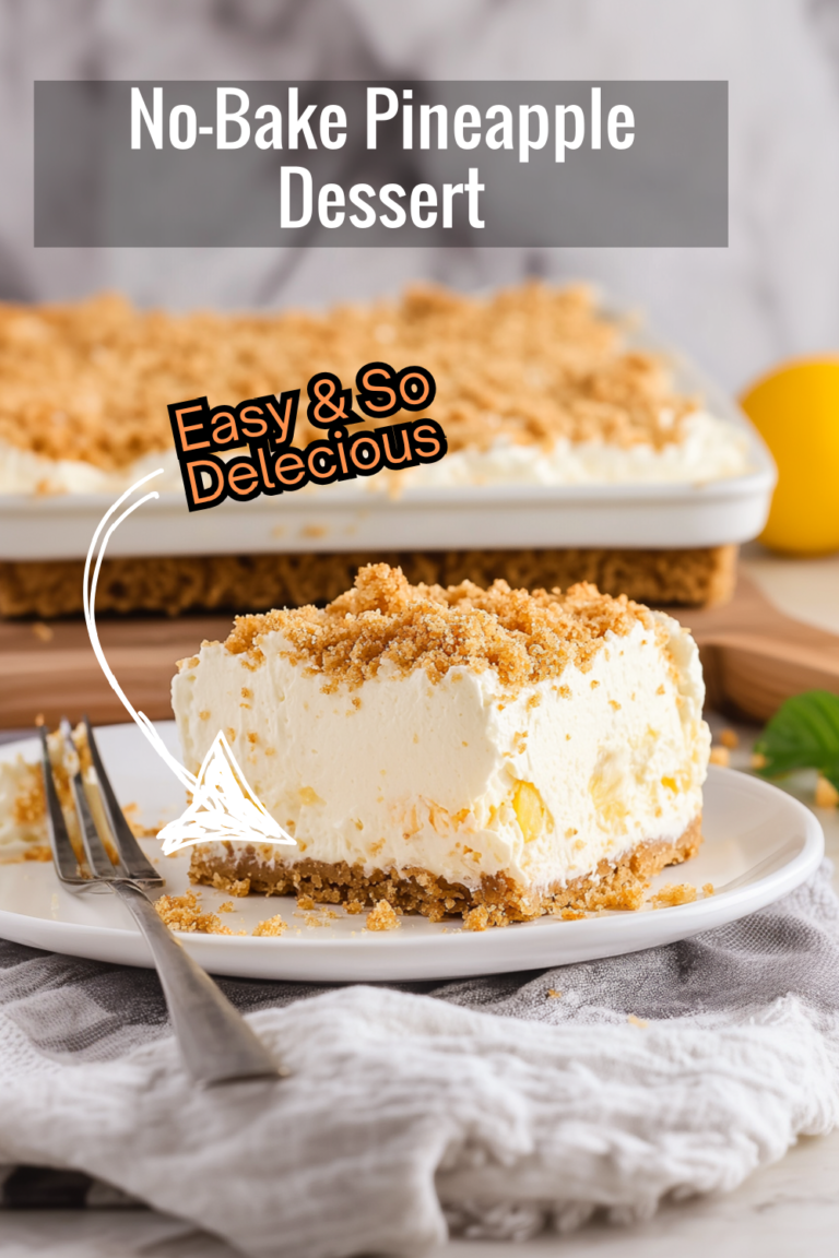 No-Bake Pineapple Dream Dessert