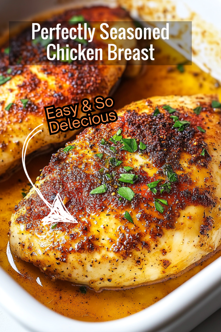 Perfectly Seasoned Baked Chicken Breast