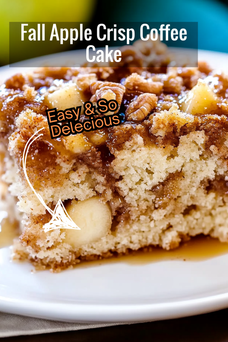 Perfect Fall Apple Crisp Coffee Cake