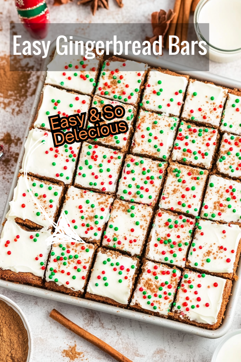 Festive Gingerbread Bars Recipe