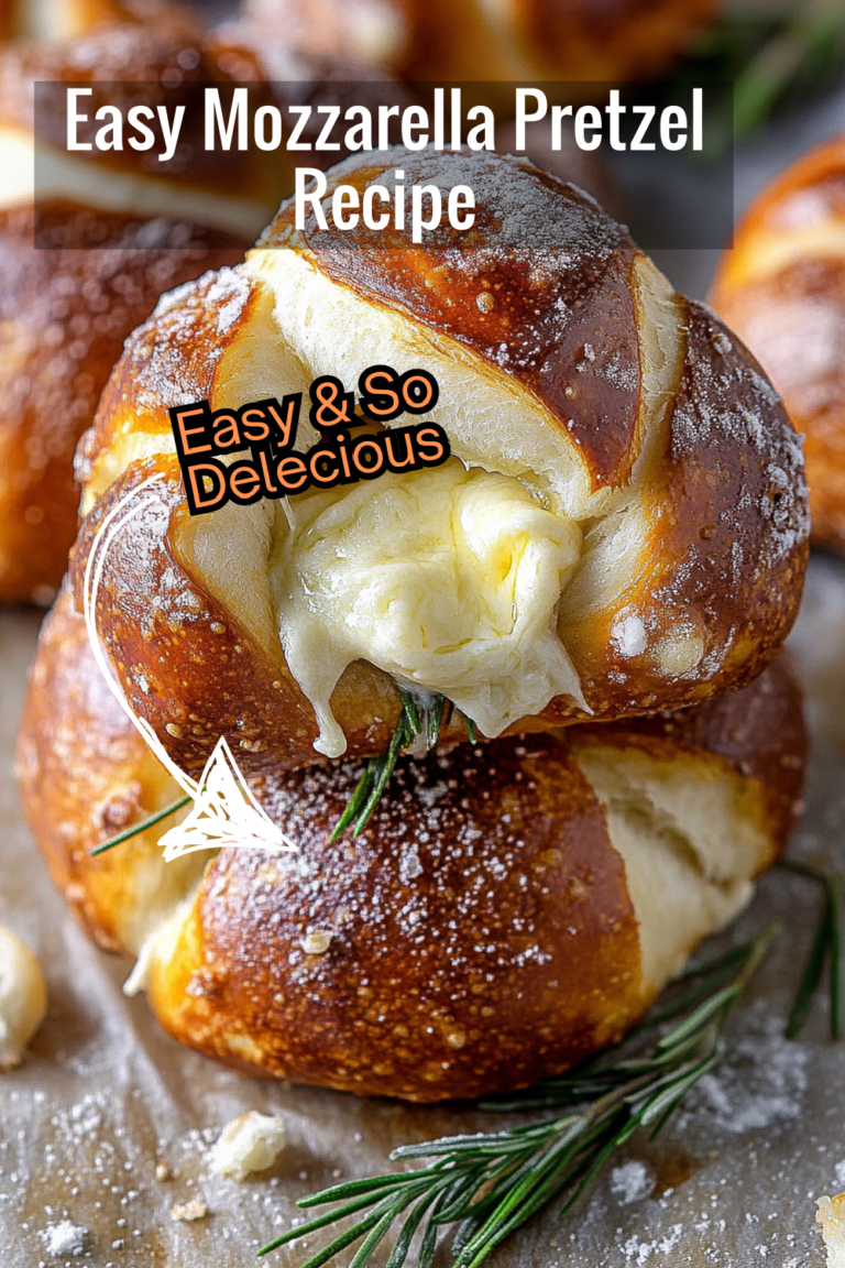 Easy Mozzarella Pretzel Recipe