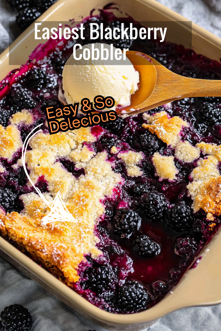 The Easiest Blackberry Cobbler Recipe