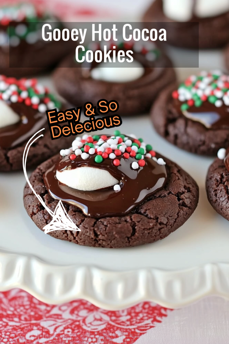 Gooey Hot Cocoa Cookies Recipe