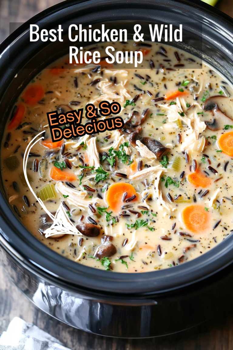 Best Mushroom Chicken Soup with Wild Rice