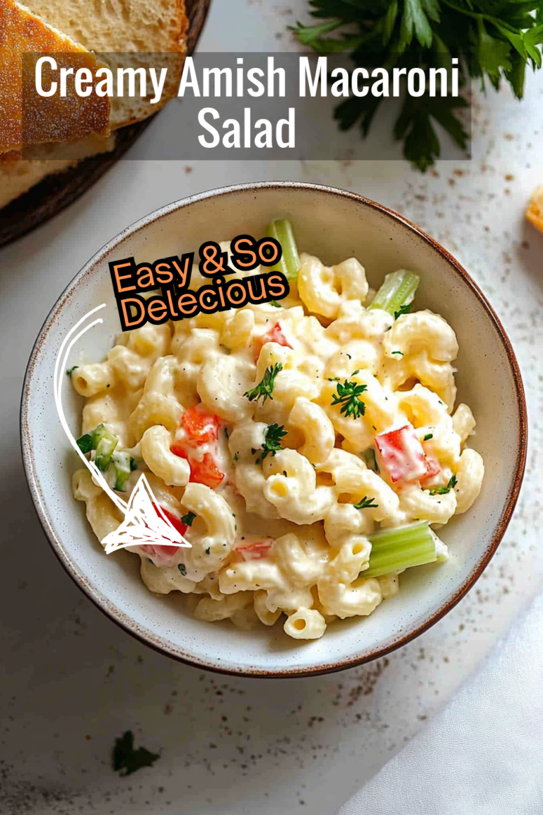 Creamy Amish Macaroni Salad with Veggies