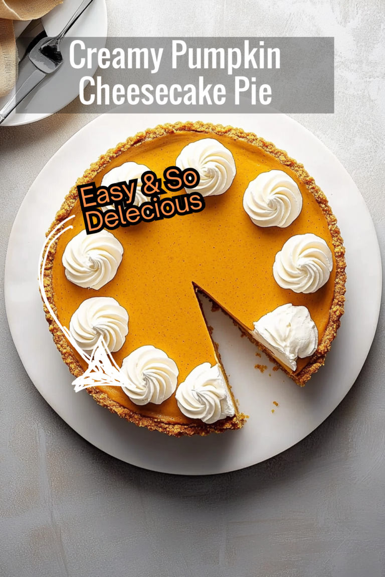 Creamy Pumpkin Cheesecake Pie