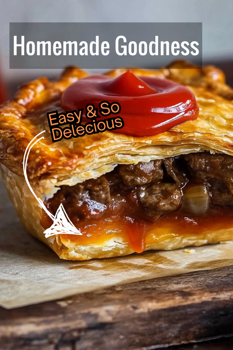 Classic Homemade Meat Pie with Beef